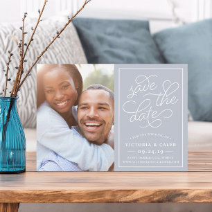 Romantic Request   Photo Save the Date Card