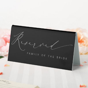Romantic Reserved Wedding Table Tent Sign Decor
