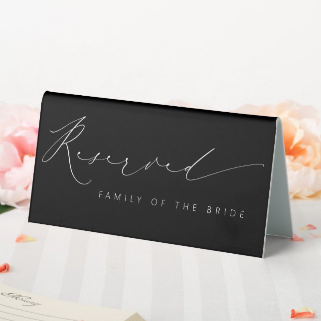 Romantic Reserved Wedding Table Tent Sign Decor (In SItu (Wedding))