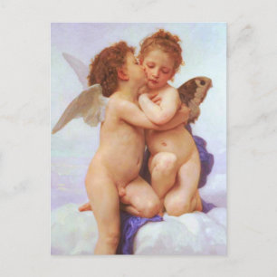 Romantic Reverie - First Kiss by Bouguereau Postcard