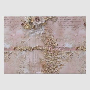 Romantic Rococo Dusty Rose Antique Lace  Tissue Paper