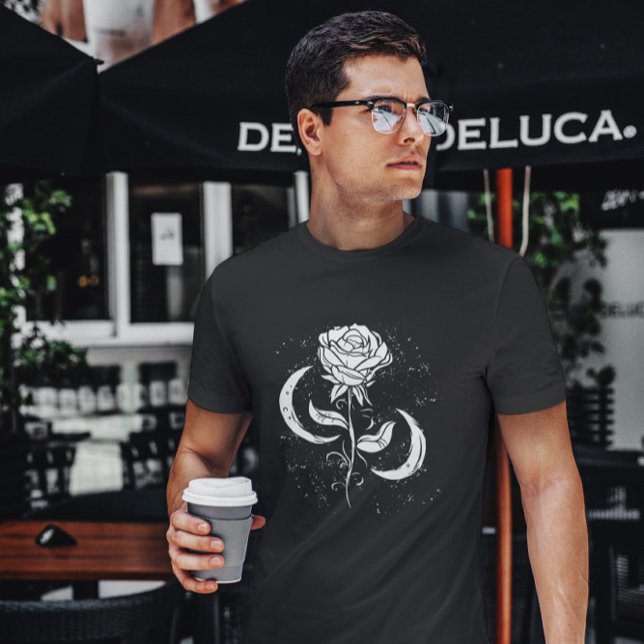 Romantic Rose And Moon T-Shirt (Creator Uploaded)