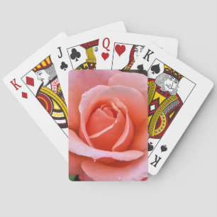 Romantic Rose Botanical Art Print Playing Cards