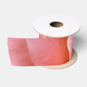 Romantic Rose Botanical Art Print Satin Ribbon