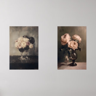 Romantic Rose Bouquet in Vase – Classic Still Life