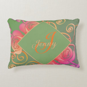 Romantic Rose   Decorative Cushion