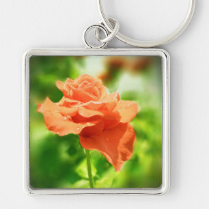 Romantic Rose Flowers #2 Key Ring