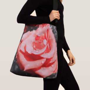 Romantic Rose Flowers Crossbody Bag