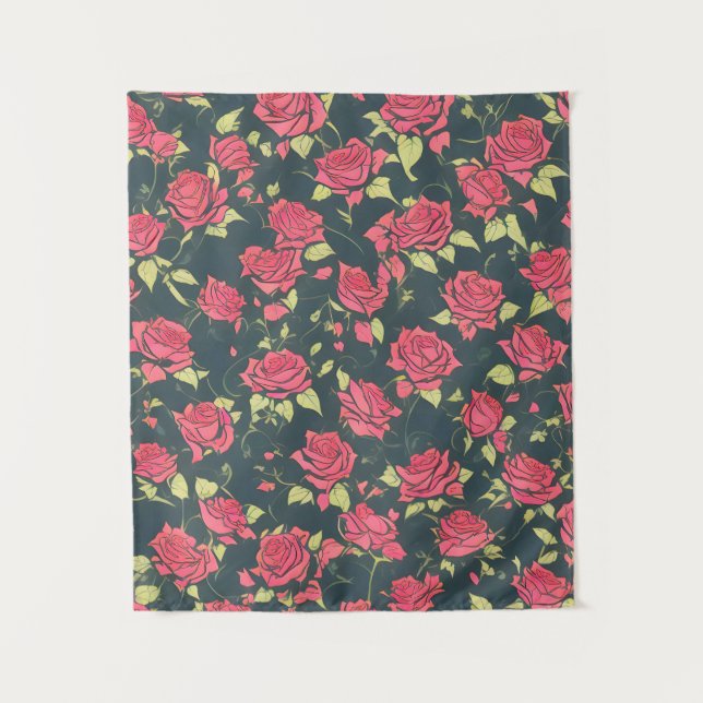Romantic Rose Garden Tapestry (Front)