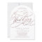 Romantic Rose Gold Calligraphy The Wedding Of