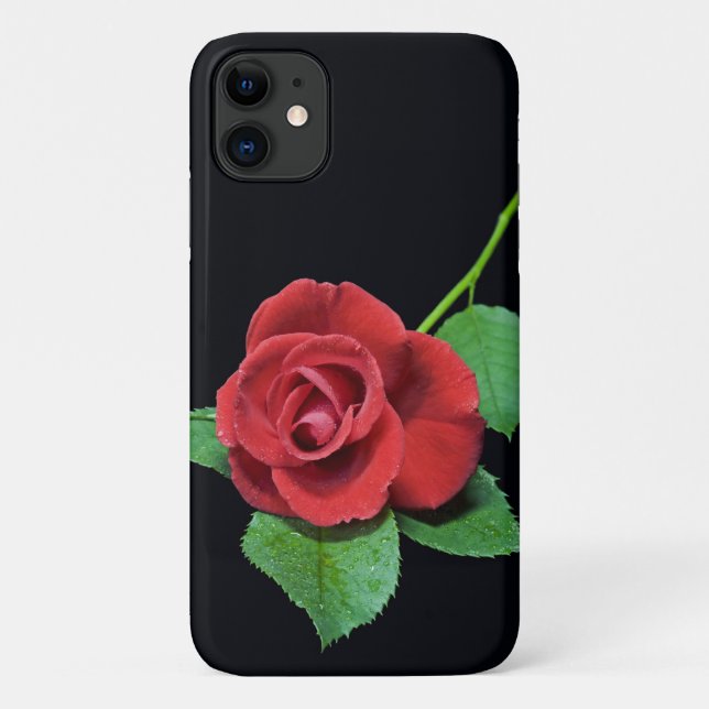 Romantic Rose iPhone 11 Case (Back)