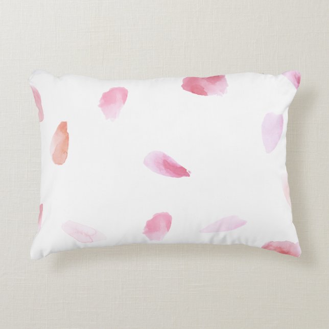 Romantic Rose Petals Decorative Cushion (Front)