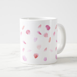 Romantic Rose Petals Large Coffee Mug