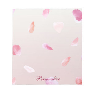 Romantic Rose Petals Notepad