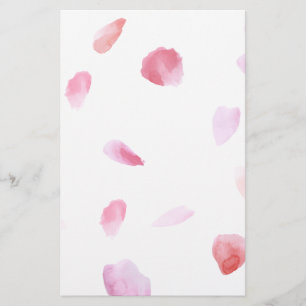 Romantic Rose Petals Stationery