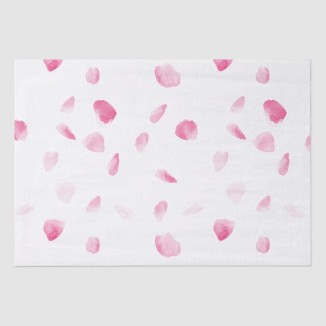 Romantic Rose Petals Tissue Paper (Front)