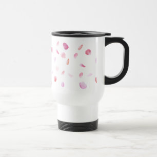 Romantic Rose Petals Travel Mug