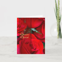 Romantic Rose Rose Card