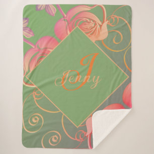 Romantic Rose  Sherpa Blanket