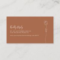 Romantic Rose Website RSVP  Enclosure Card