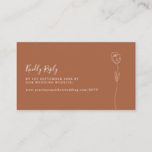 Romantic Rose Website RSVP  Enclosure Card
