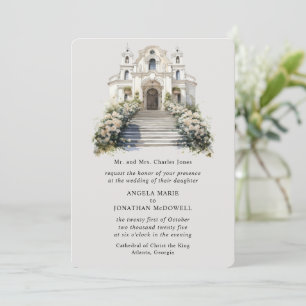 Romantic Rose Wedding Invitation
