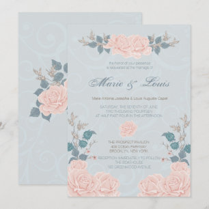 Romantic Rose Wedding Invitations