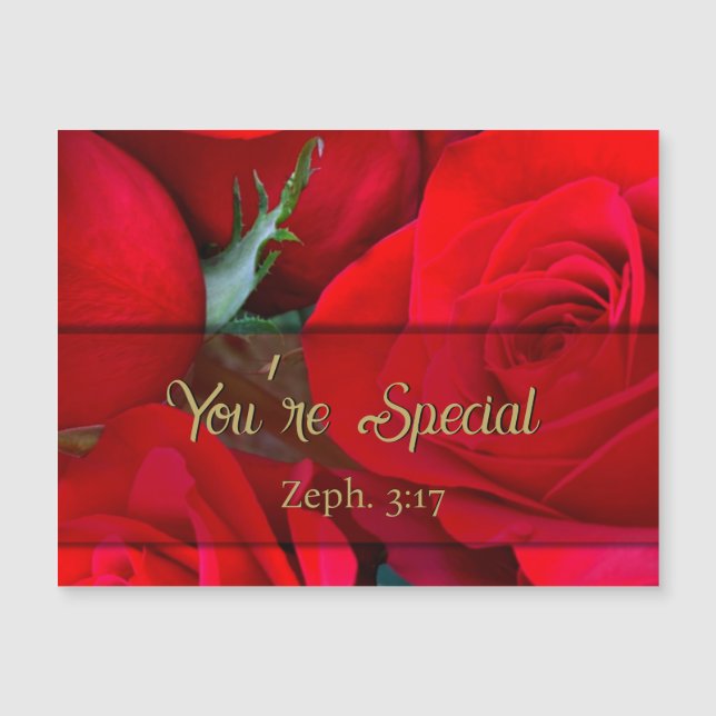 Romantic Rose You’re Special Magnet (Front)