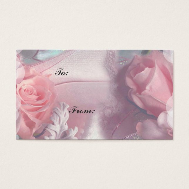 Romantic Roses Gift Tag (Front)