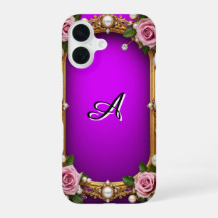 Romantic Roses Jewel Accents Vintage Baroque Gift iPhone 16 Case