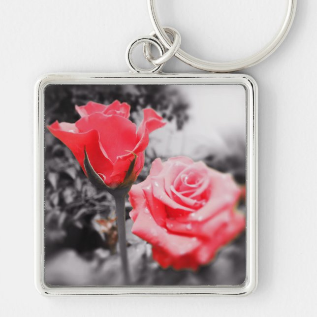 Romantic Roses Key Ring (Front)