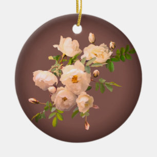 Romantic Roses Personalised  Ornament