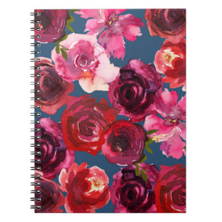 Romantic Roses Spiral Notebook