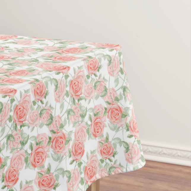 Romantic roses tablecloth (In Situ)