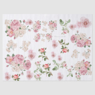 Romantic roses tissue paper