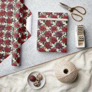 Romantic Roses Wrapping Paper