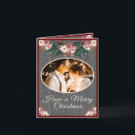 Romantic Rustic Couples Photo Christmas Cards<br><div class="desc">Romantic Rustic Couples Photo Christmas Cards</div>