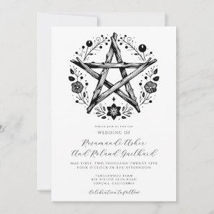 Romantic Rustic Nature Wedding Invitation