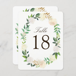 Romantic Rustic Woodland Table Number Cards