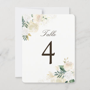 Romantic Rustic Woodland Table Number Cards