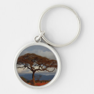 Romantic Safari Africa Bridal Shower Custom Peace Key Ring