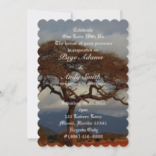 Romantic Safari Africa Safari Wedding Invite