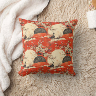 Romantic Sakura Kimono Couple Pattern (1) Cushion