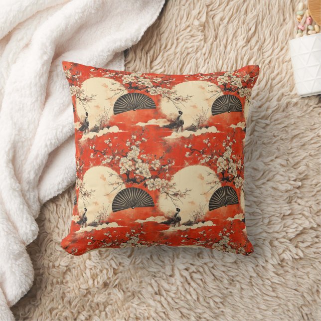 Romantic Sakura Kimono Couple Pattern (1) Cushion (Blanket)