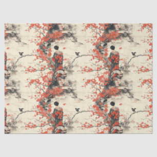 Romantic Sakura Kimono Couple Pattern (2) Tissue Paper