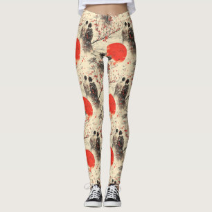 Romantic Sakura Kimono Couple Pattern (3) Leggings