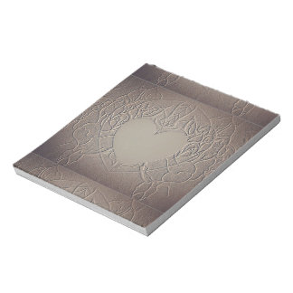 Romantic Sandy Rose Notepad