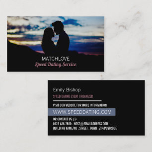 Romantic Scene, Speed Dating Event Organizer Business Card