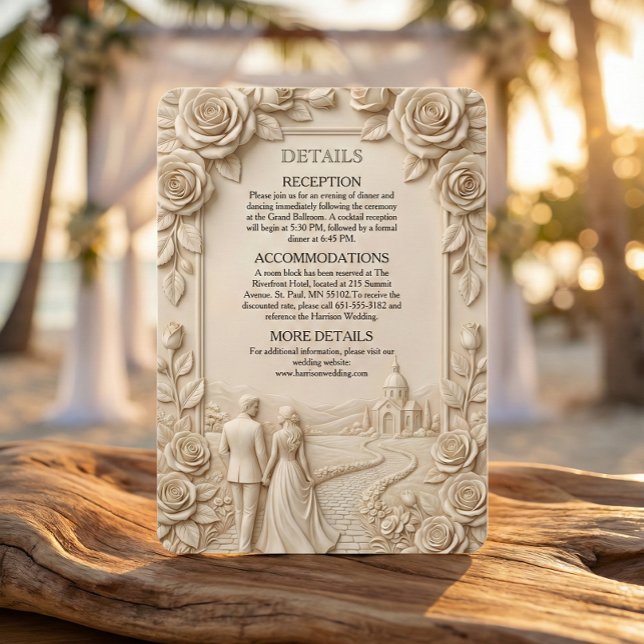 Romantic Scenic Chapel Couple Enclosure Card (Creator Uploaded)