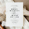 Romantic Script Black and White Typography Wedding
